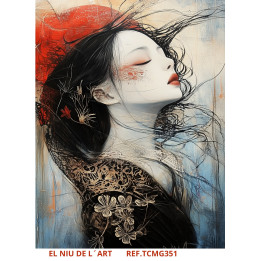Transfer DTF Mujer Japonesa