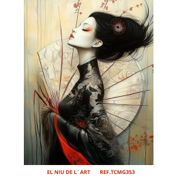Transfer DTF Mujer Japonesa