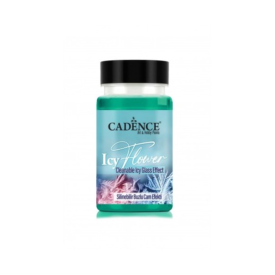 Icy Flower Glass Effect Turquoise Green 90 ml