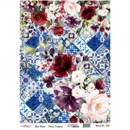 Papel De Arroz 732 COLLAGE FLORES