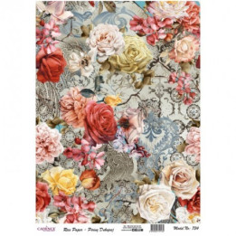 Papel De Arroz734 COLLAGE FLORES