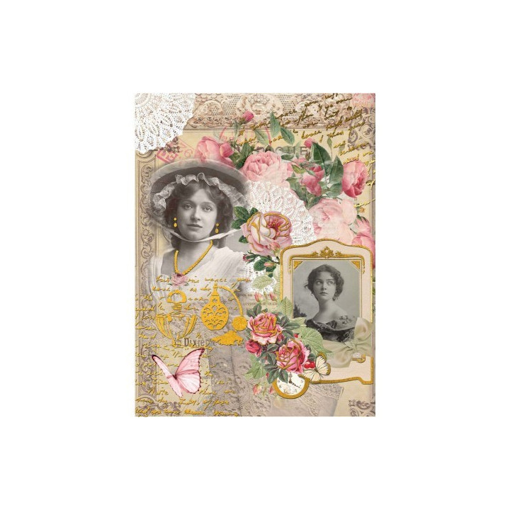 Papel De Arroz 007 ORO DAMA