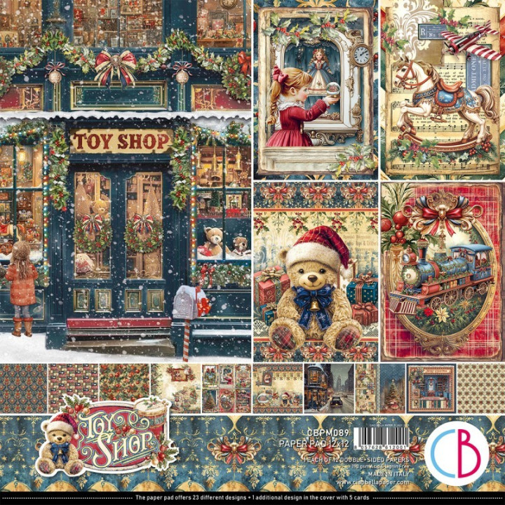 Toy Shop Paper Pad 12"x12" 12/Pkg***
