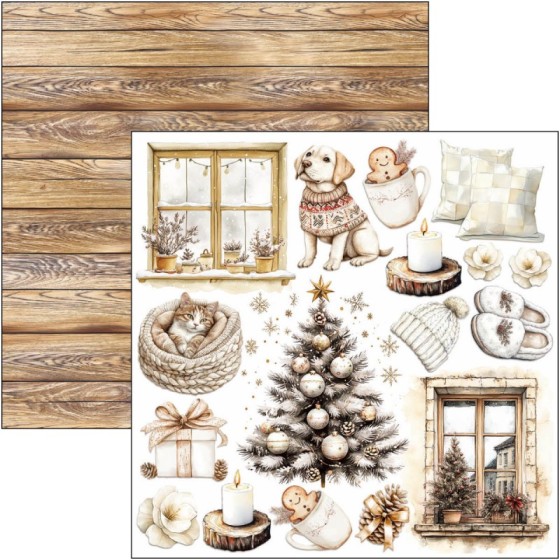 Winter season Fussy Cut Pad 6"x6" 24/Pkg