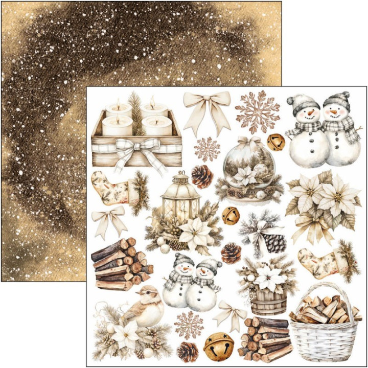 Winter season Fussy Cut Pad 6"x6" 24/Pkg***