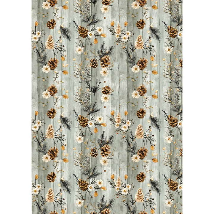 Rice Paper A5 MIXED 8/Pkg Hot Cocoa & Holly