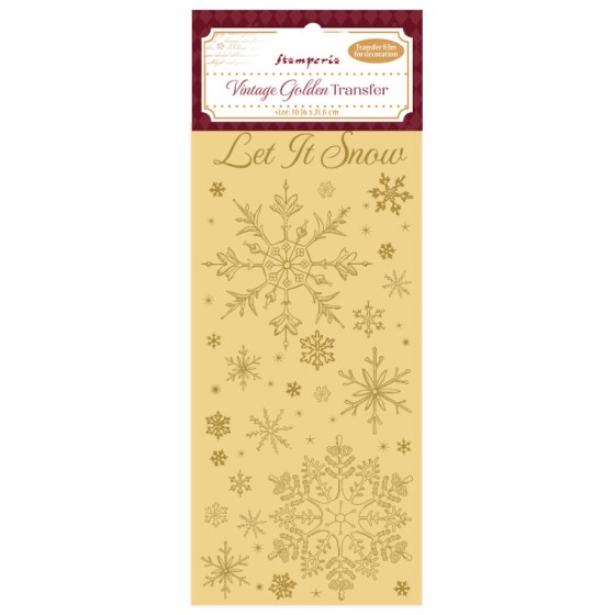 Vintage golden Transfer -...