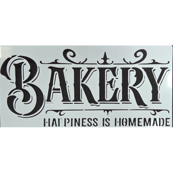 Stencil 20X10 BAKERY