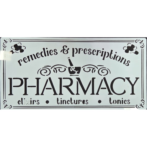 Stencil 20X10 PHARMACY
