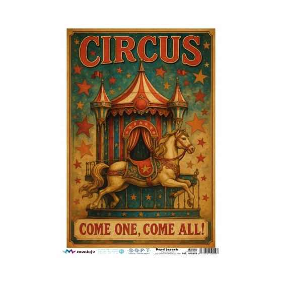 Papel de Arroz Soft A3 30x41cm CIRCO