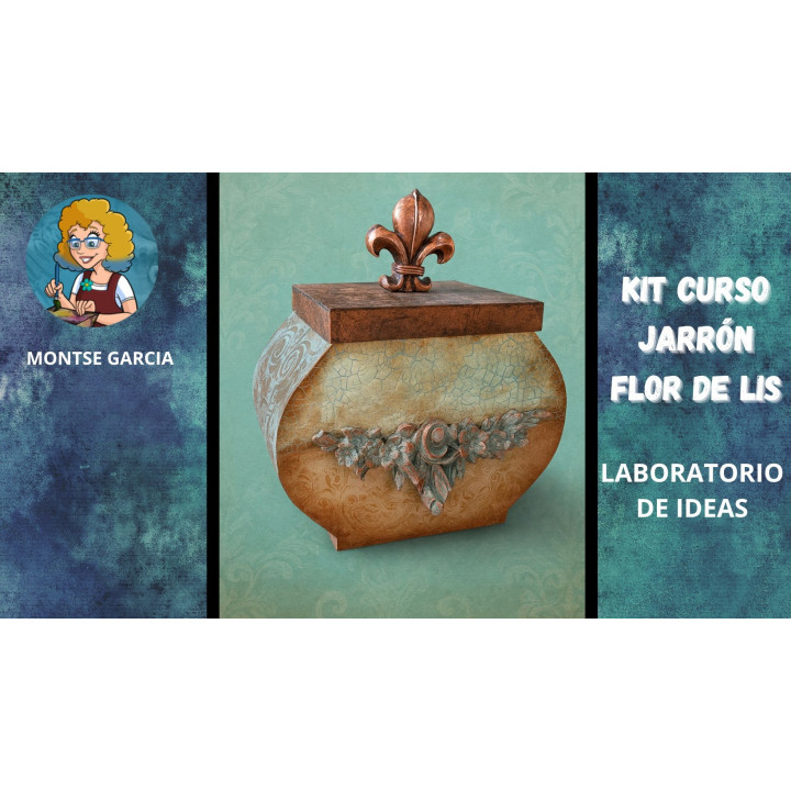 KIT JARRÓN FLOR DE LYS