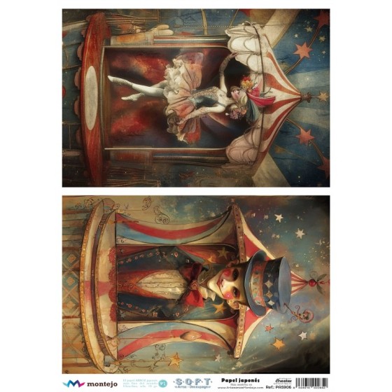 Papel de Arroz Soft A3 30x41cm CIRCO