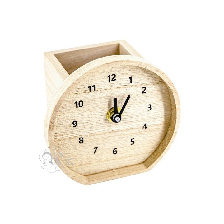 Portalapices Reloj 11.5*11*8.5 Cm.