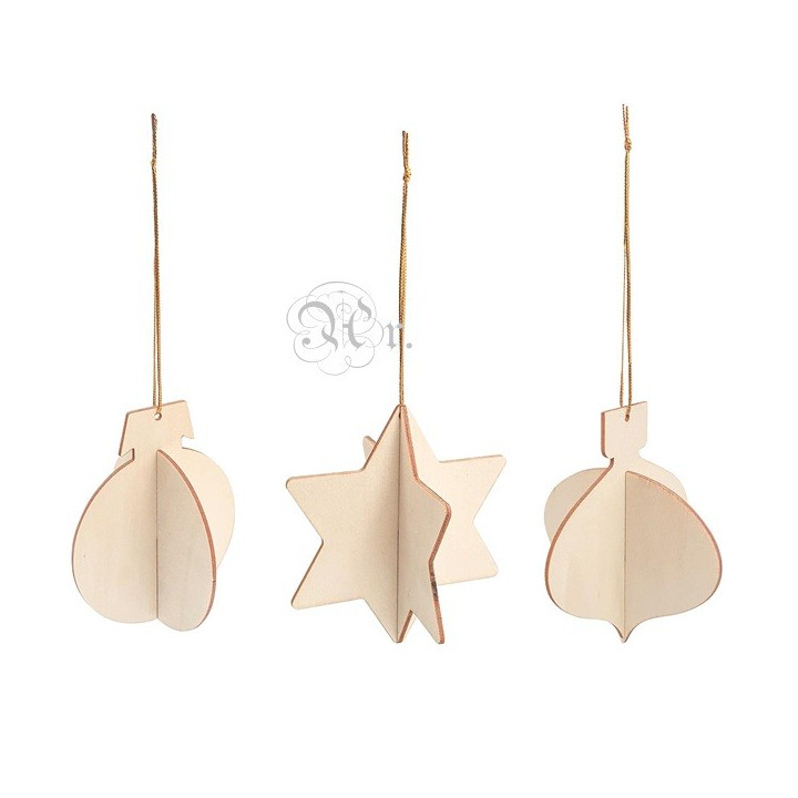 Set 3 Bolas Navidad 11 Cm.