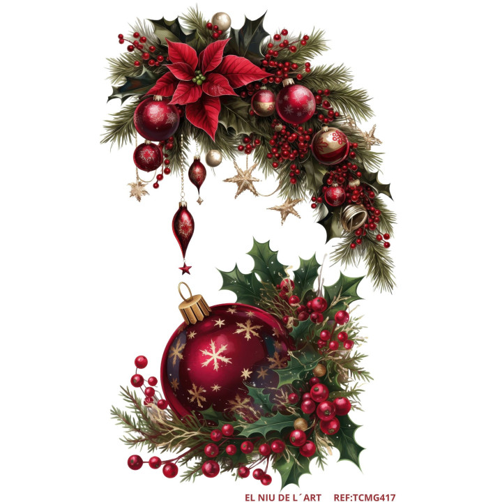 Transfer DTF Cenefas Navideñas G417