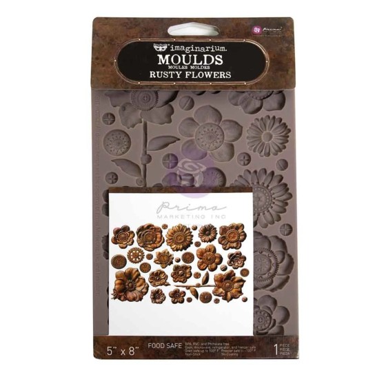 Rusty Flowers 5x8 Inch Decor Moulds (951429)