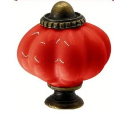 Pomo Porcelana ROJO