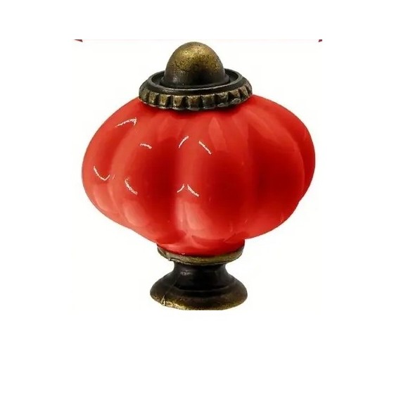 Pomo Porcelana ROJO