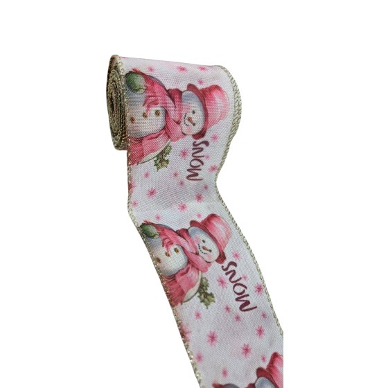 Rollo de cinta NAVIDEÑA ROSA