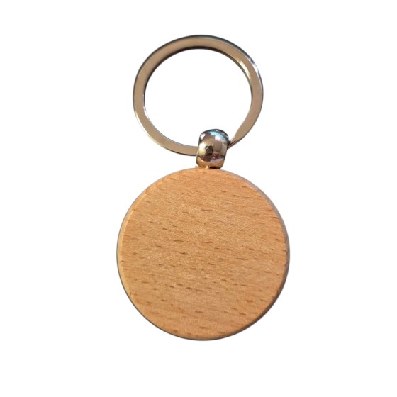 LLAVERO DE MADERA NATURAL