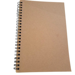 Libreta con espiral metálico***