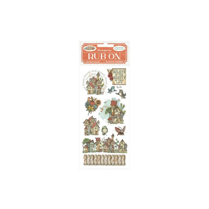 copy of Rub-on Stamperia 10.16x21.6 cms. precious rayas