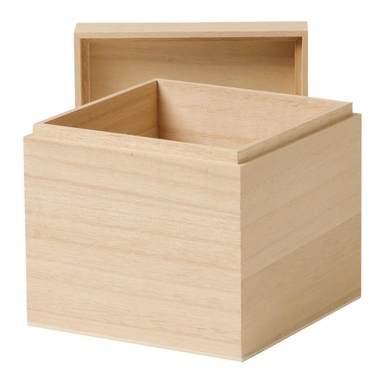 Caja Cubo de Madera