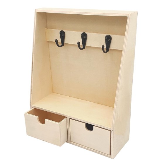 Estante porta llaves de madera