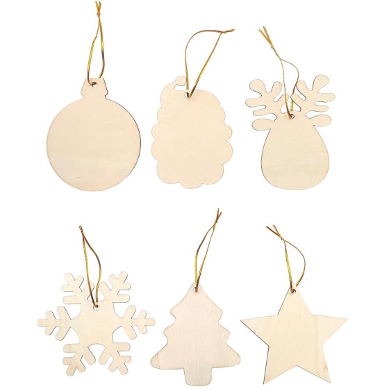 Figuras colgantes de Madera Navideñas