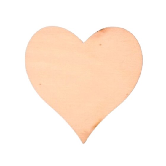 SILUETA CORAZON DE MADERA 5cm