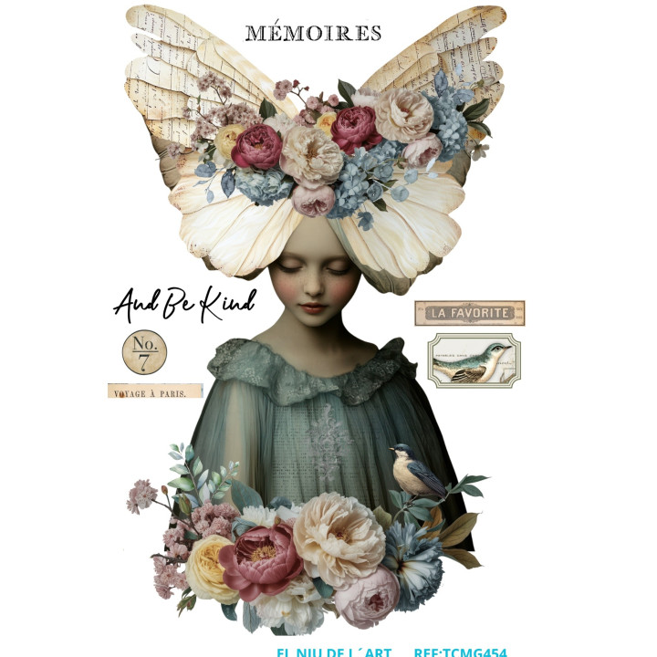 Transfer DTF Mulher Mémoires