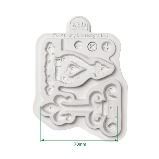 Molde de silicona con detalles delicados y mariposas