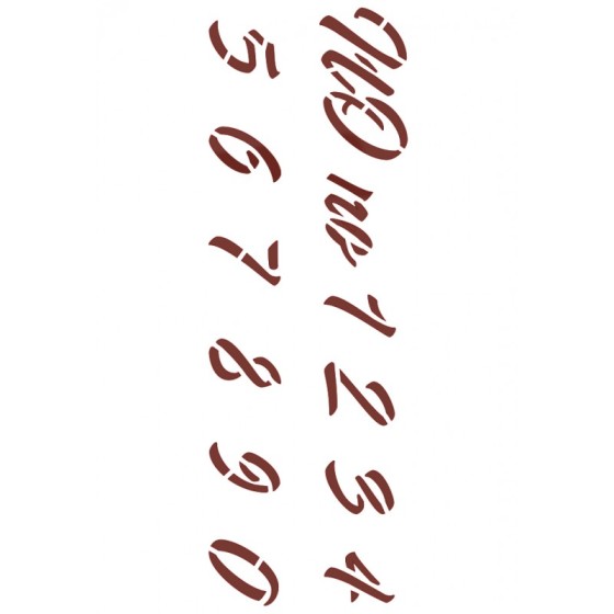 copy of Miss Stencils 35x24cm