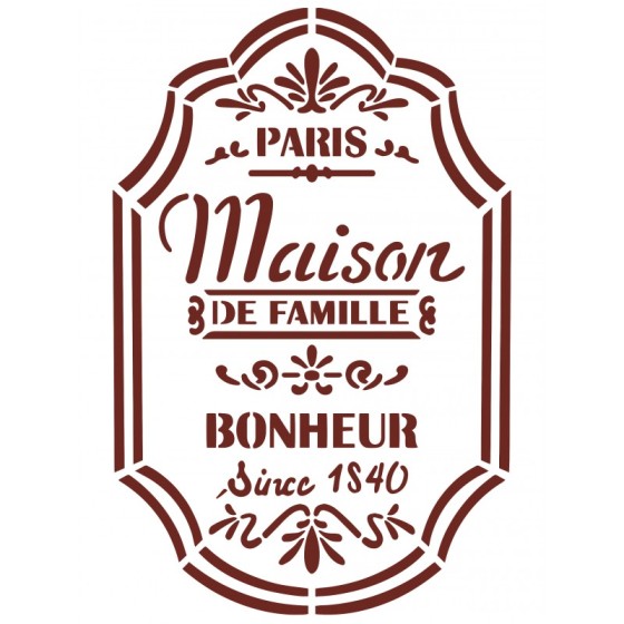 MISS STENCILS 28x21cm.