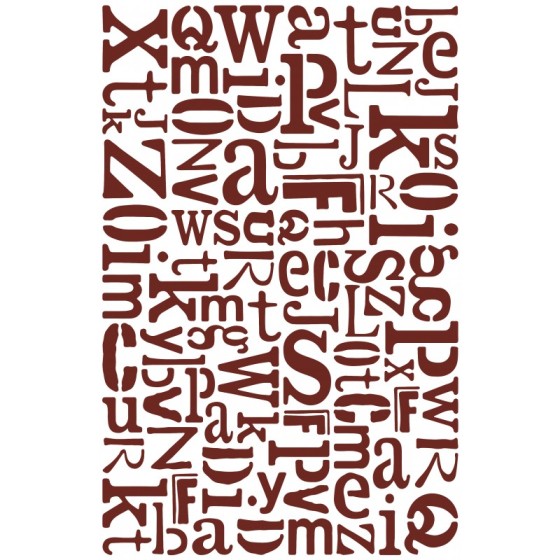 copy of Miss Stencils 35x24cm