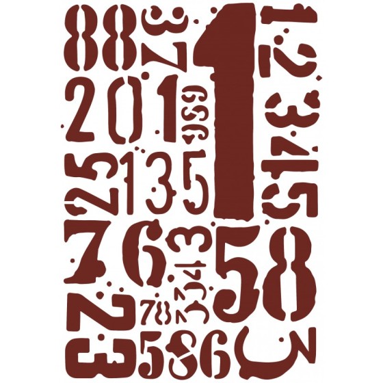 MISS STENCILS 28x21cm.