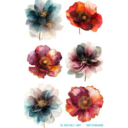 Transfer DTF Flores de Colores G498