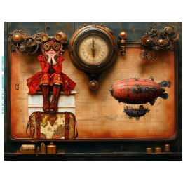Transfer DTF Niña Steampunk