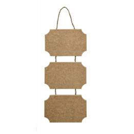 Colgador 3 carteles DM CADENCE 37x14.5cm