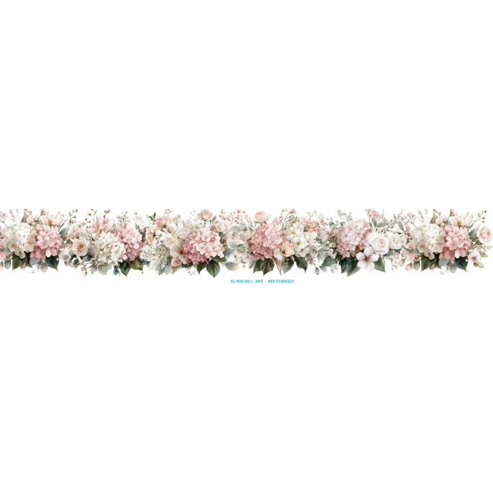 Transfer DTF Barra (Cenefa) de Flores G531