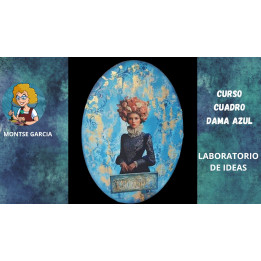 CURSO CUADRO  DAMA AZUL