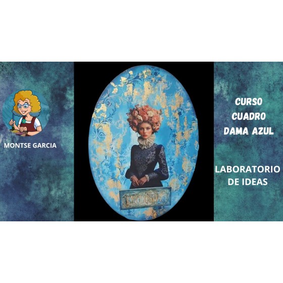 CURSO CUADRO  DAMA AZUL