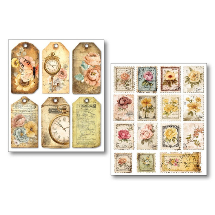 copy of Vintage scripts PEGATINAS Ciao Bella