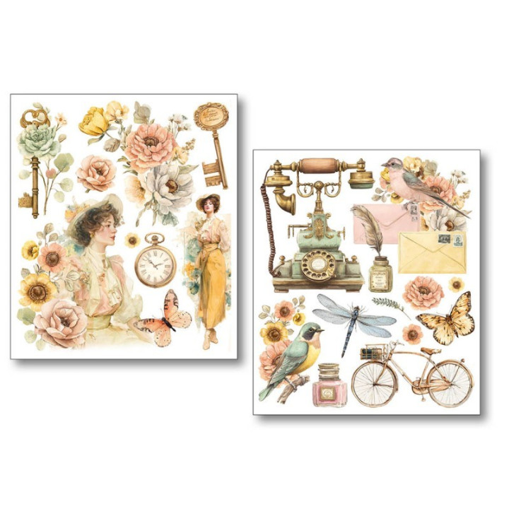 copy of Vintage scripts PEGATINAS Ciao Bella