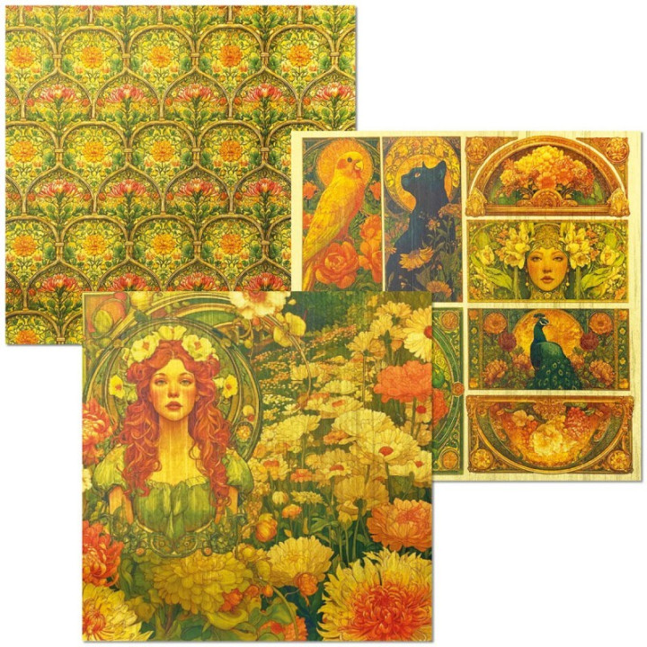 copy of Vellum Reing of grace Paper Patterns A4 6/Pkg