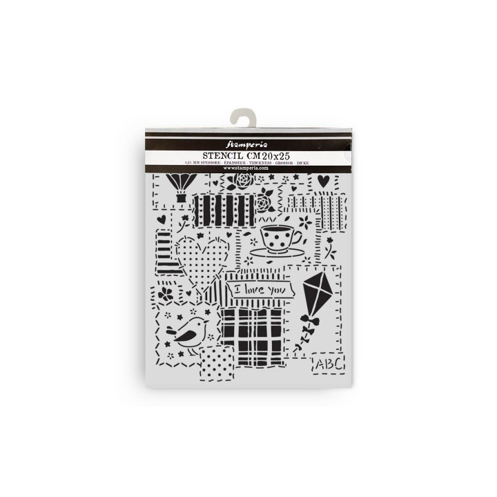 KSTD060 Stencil Stamperia alphabet 20x25 cms