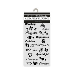 Stencil 12x25 Stamperia Baby citas