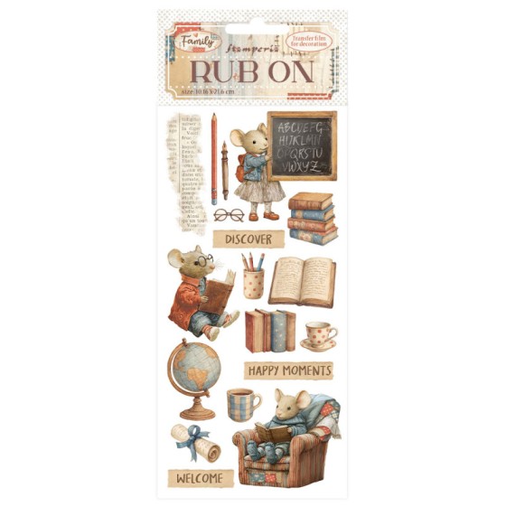 copy of Rub-on Stamperia 10.16x21.6 cms. precious rayas