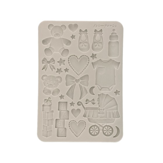 Stamperia Silicone mold A5 Baby Accesorios