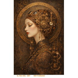 Transfer DTF Mujer Steampunk